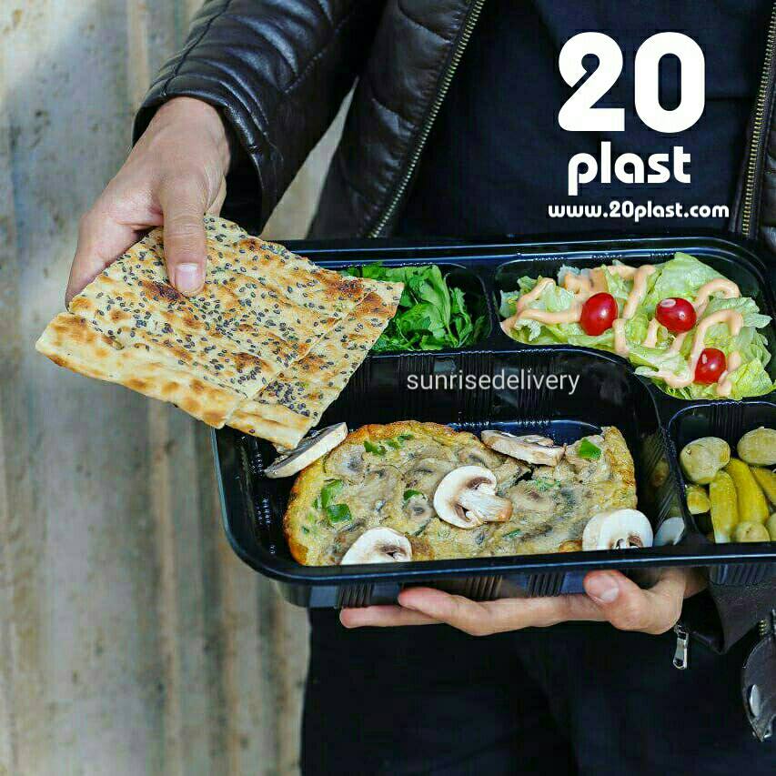 قیمت ظروف یکبار مصرف چند تکه مشکی