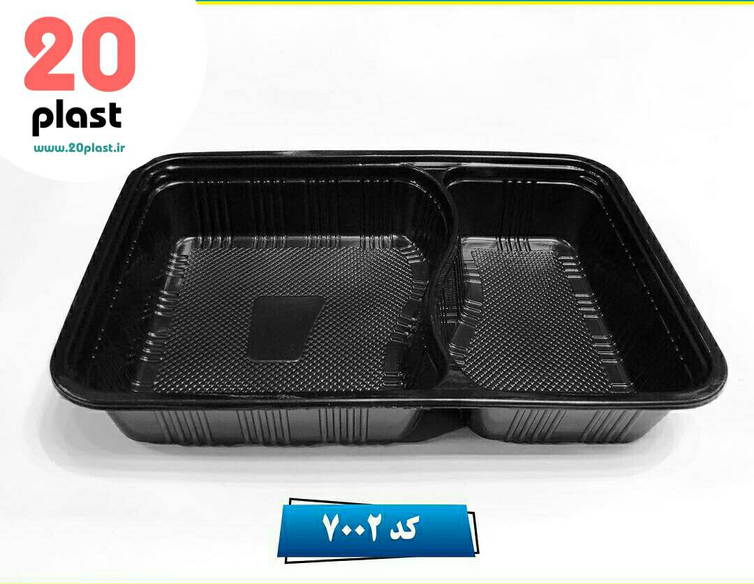 تولید ظروف یکبار مصرف مشکی کد 7002
